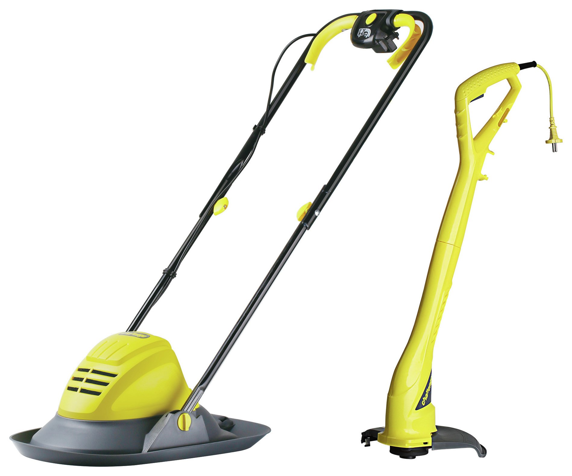 Challenge 29cm Corded Hover Lawnmower 1100W and Trimmer 250W