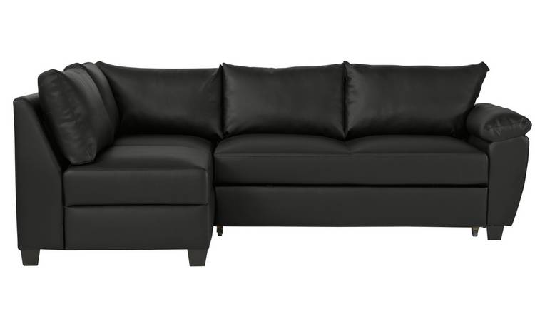 argos black corner sofa bed