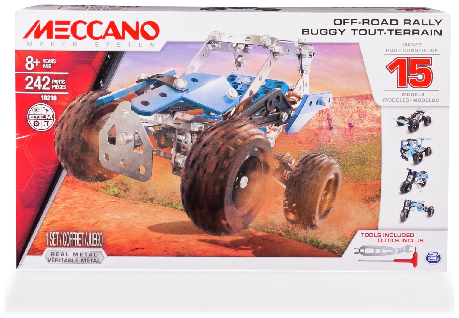 Meccano 15-in-1 Model Motorcycles Set