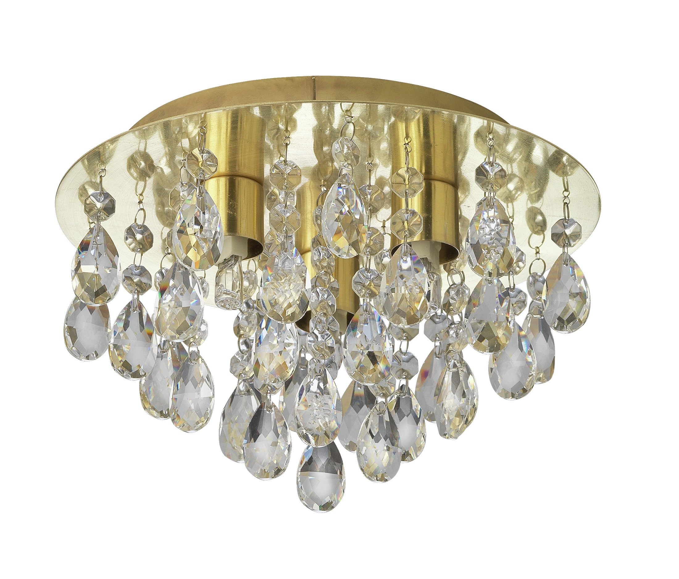 Argos Home Ivy Glass Drop Ceiling Light - Brass