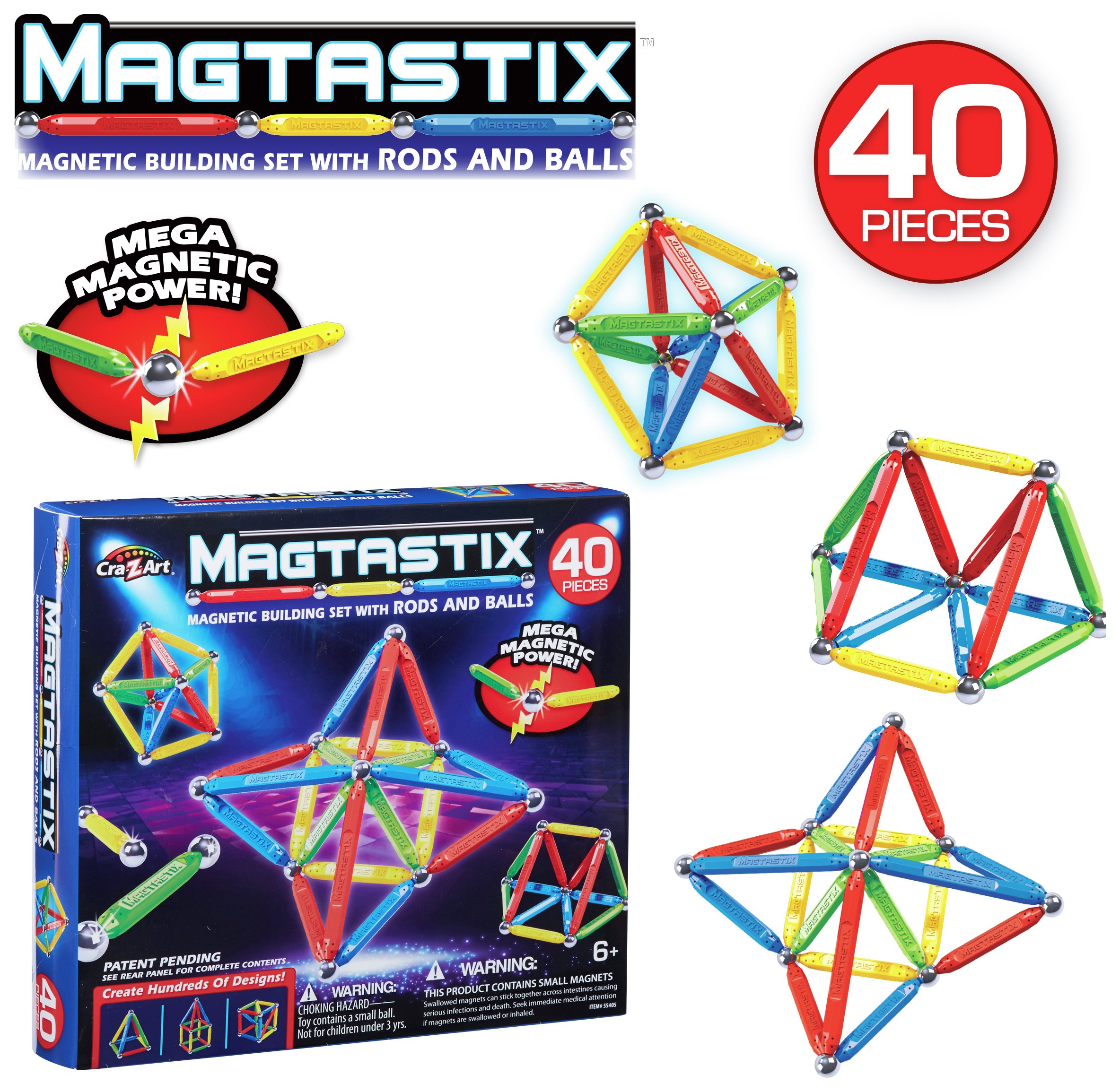 Magtastix Building Set - 40 Piece