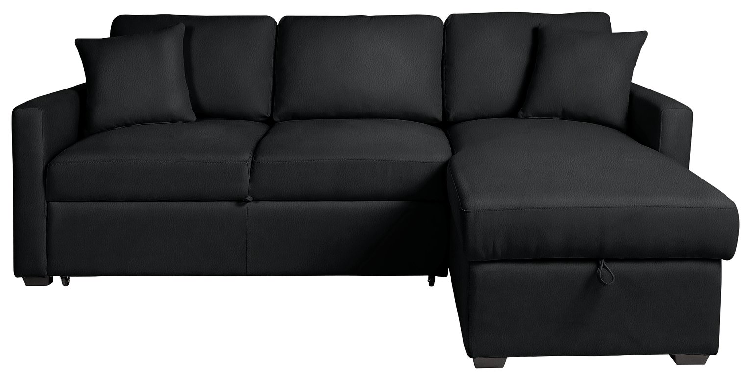 Argos Home Reagan Right Corner Faux Leather Sofa Bed Review