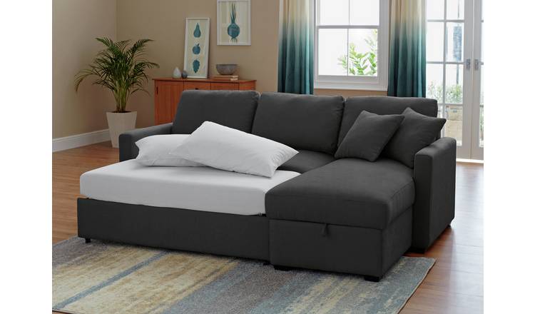 Argos grey corner store sofa bed