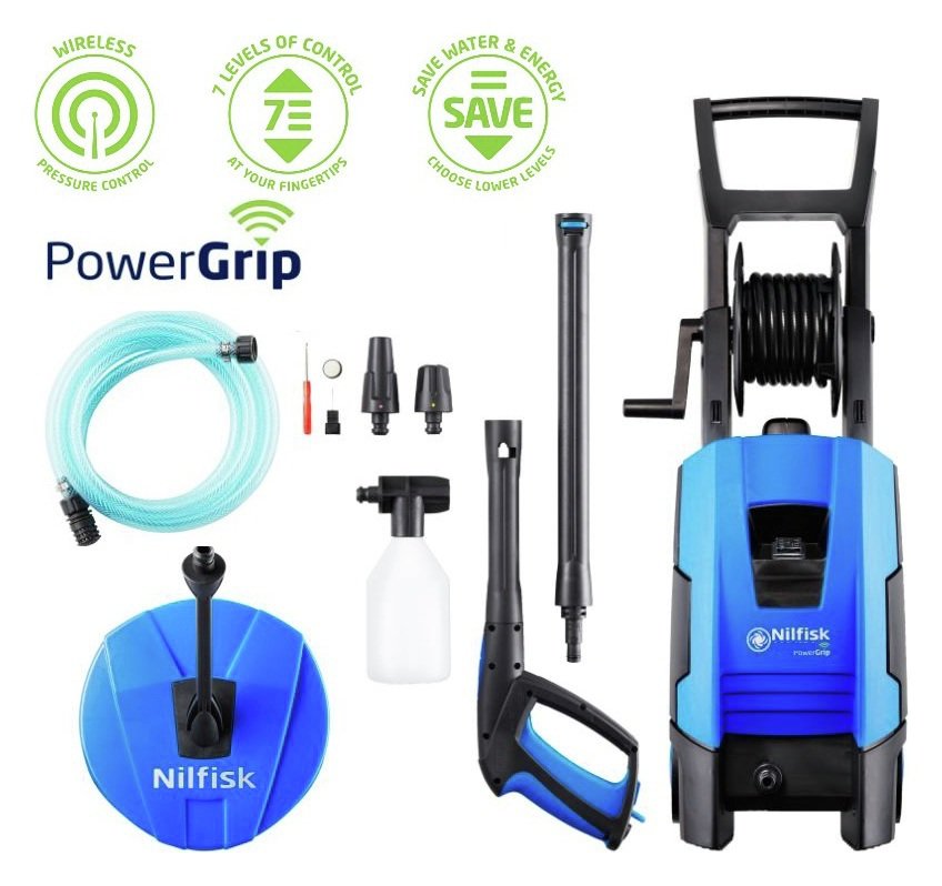 Nilfisk Powergrip 130 Pressure Washer/Patio Cleaner - 1800W