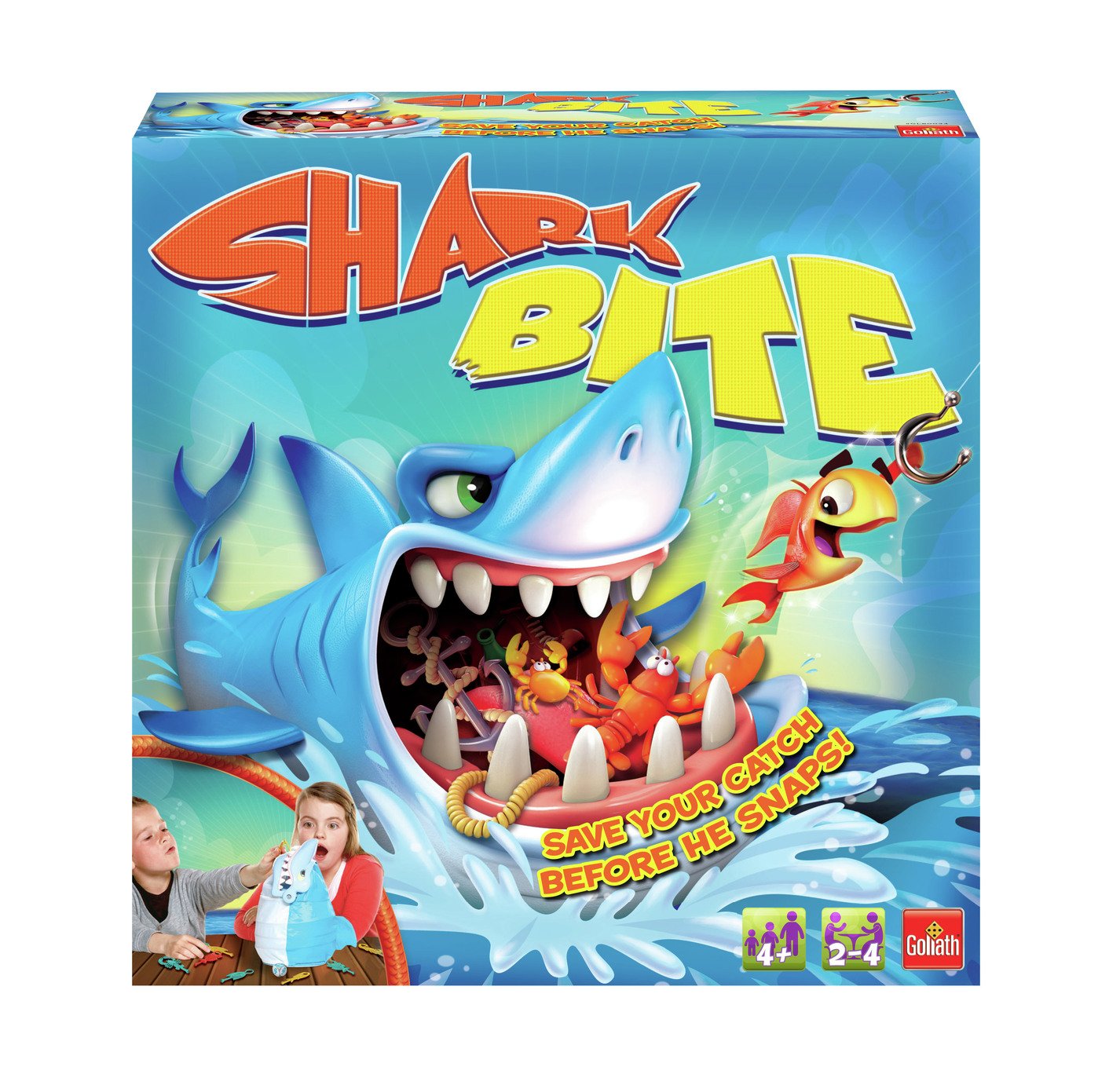 Bite игра. Shark игра детская. Игрушка акула Goliath. Бомбастер игра акула.