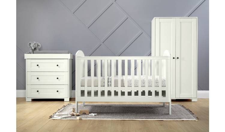 buy mamas & papas harrow 3 piece set - white | nursery furniture