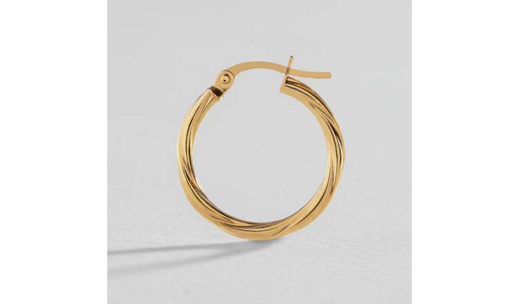 Gold hoop sales earrings argos