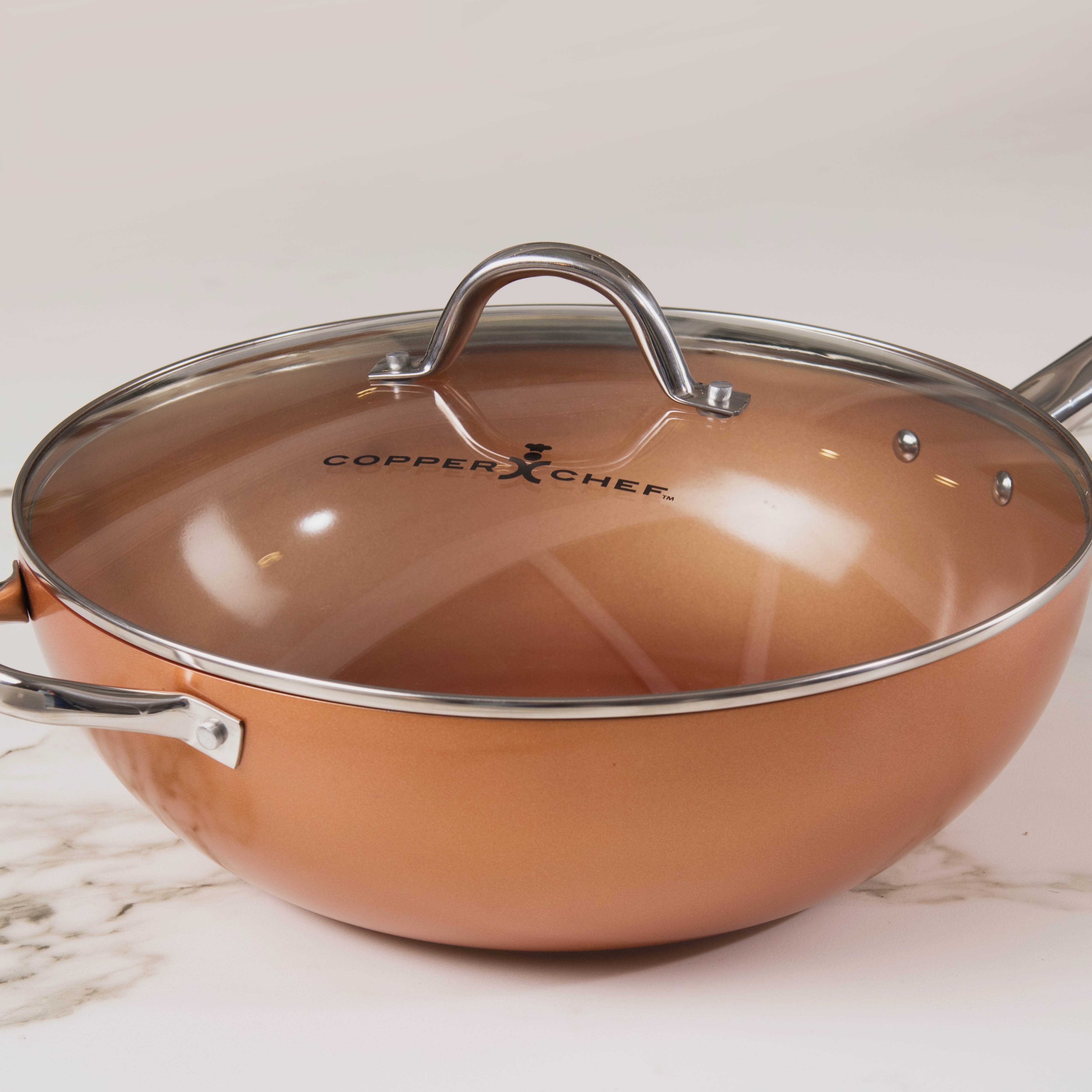 Copper Chef Wok with Tempered Glass Lid Reviews