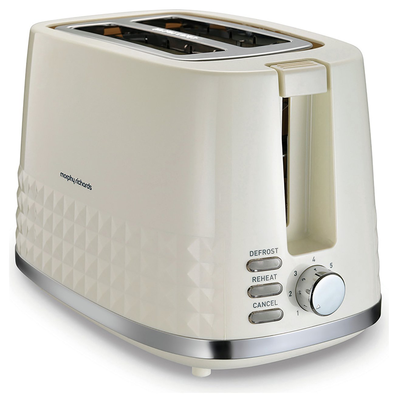 Morphy Richards 220022 Dimensions 2 Slice Toaster - Cream