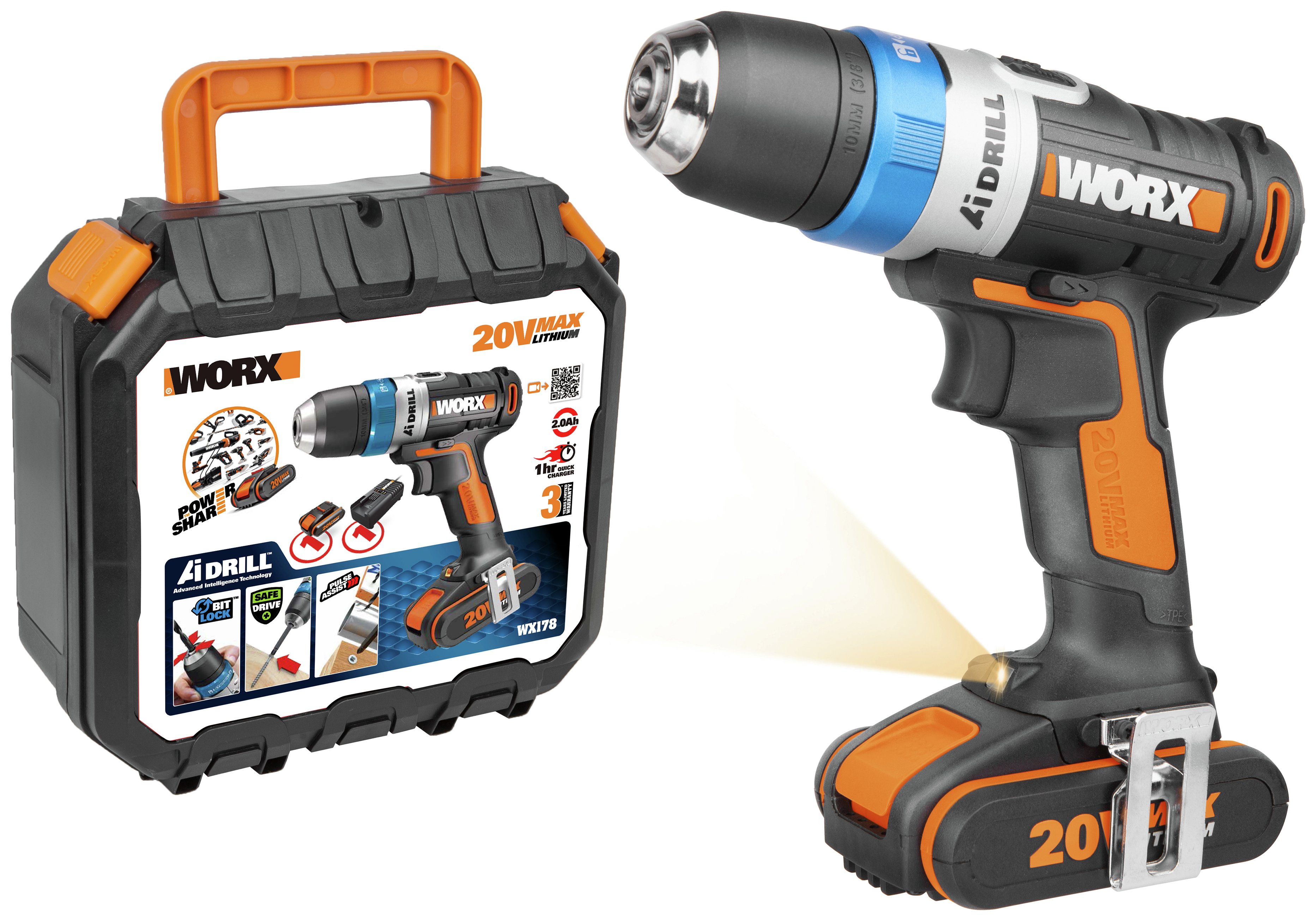 WORX WX178 20V AI Smart Drill