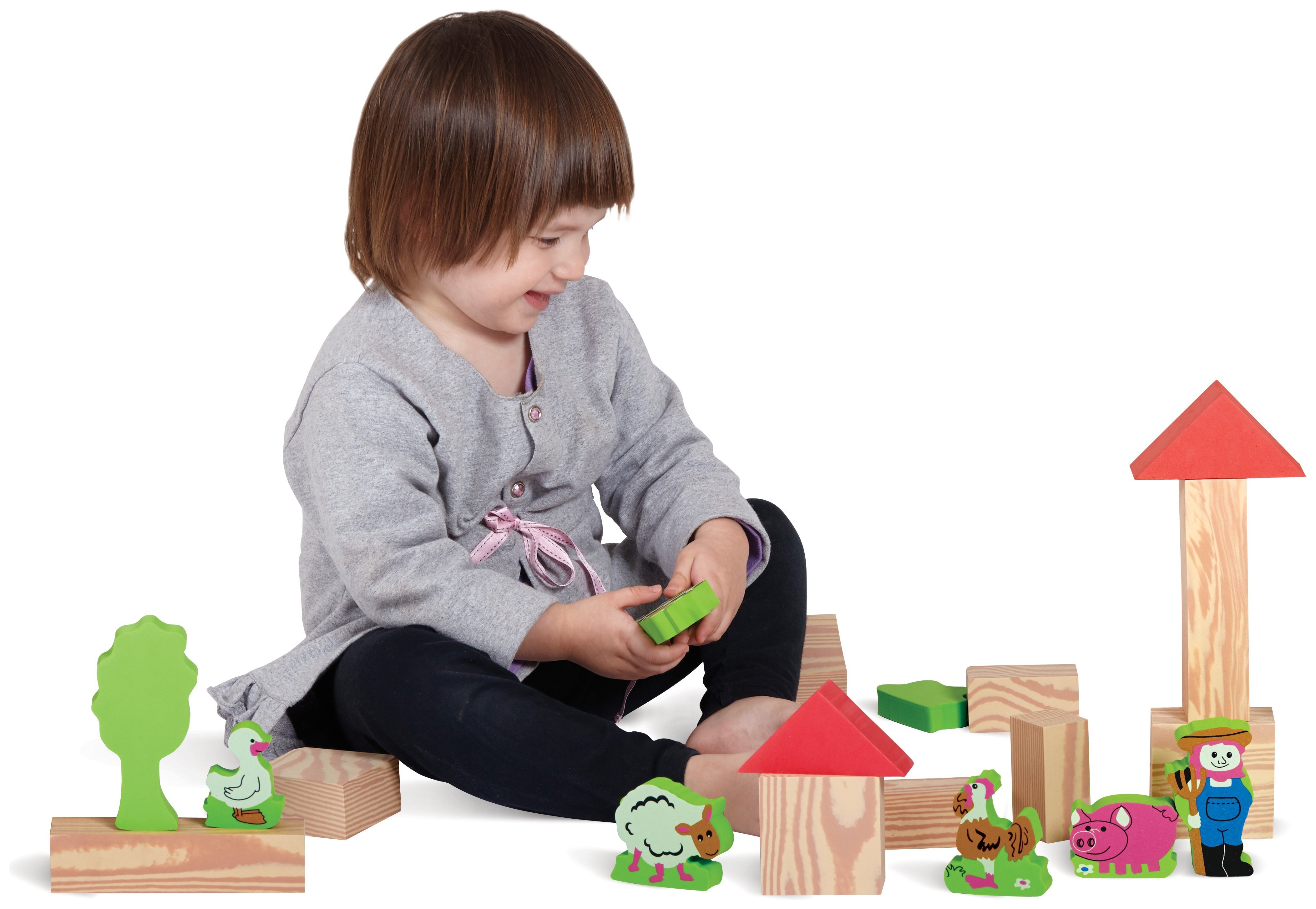 Edushape My Soft World Farm Building Blocks