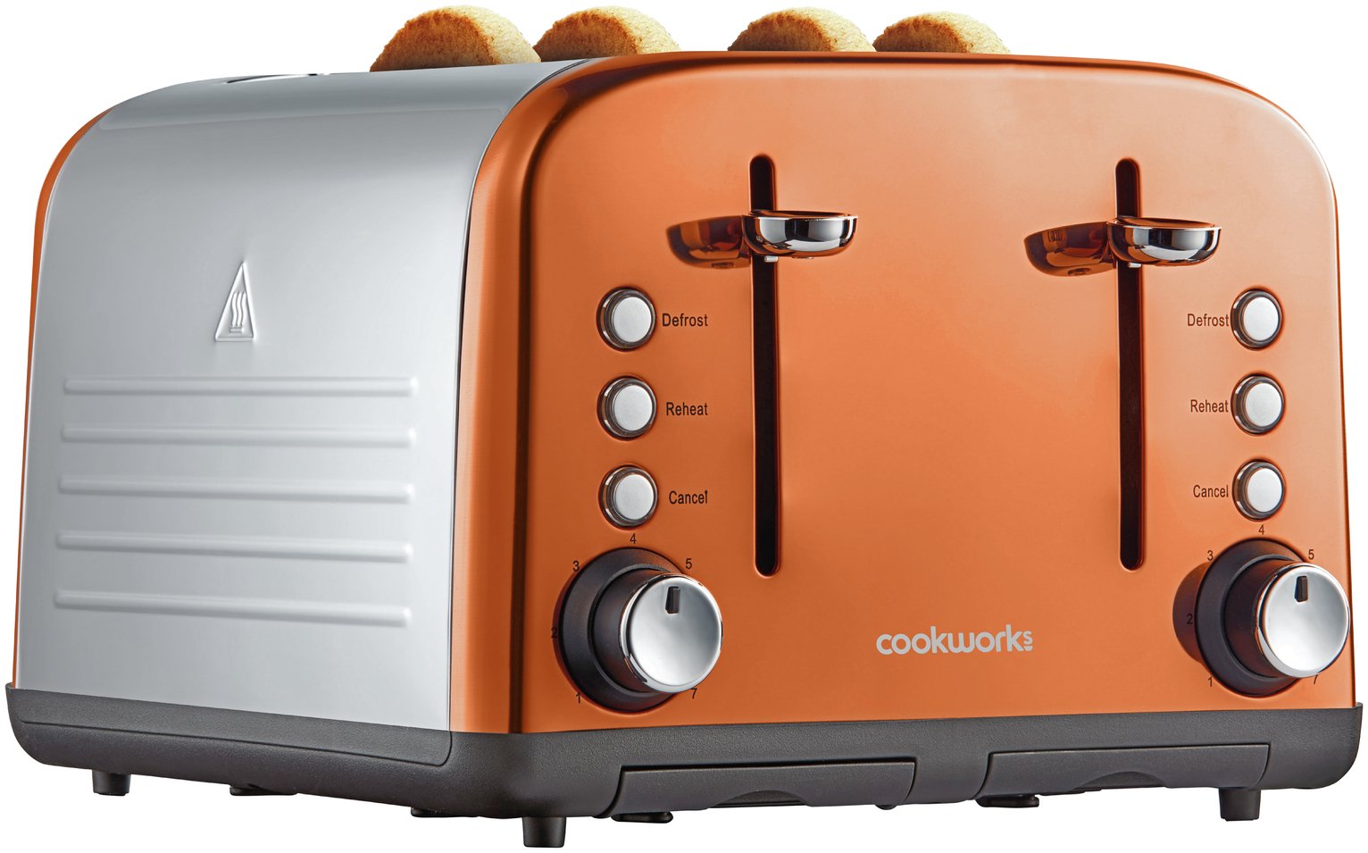Cookworks 4 Slice Toaster - Copper