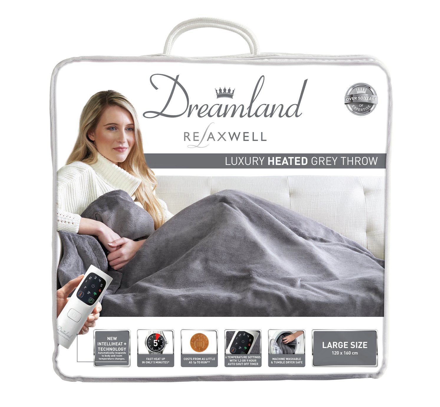 Relaxwell by Dreamland Luxury Velvety Heated Throw Reviews Updated