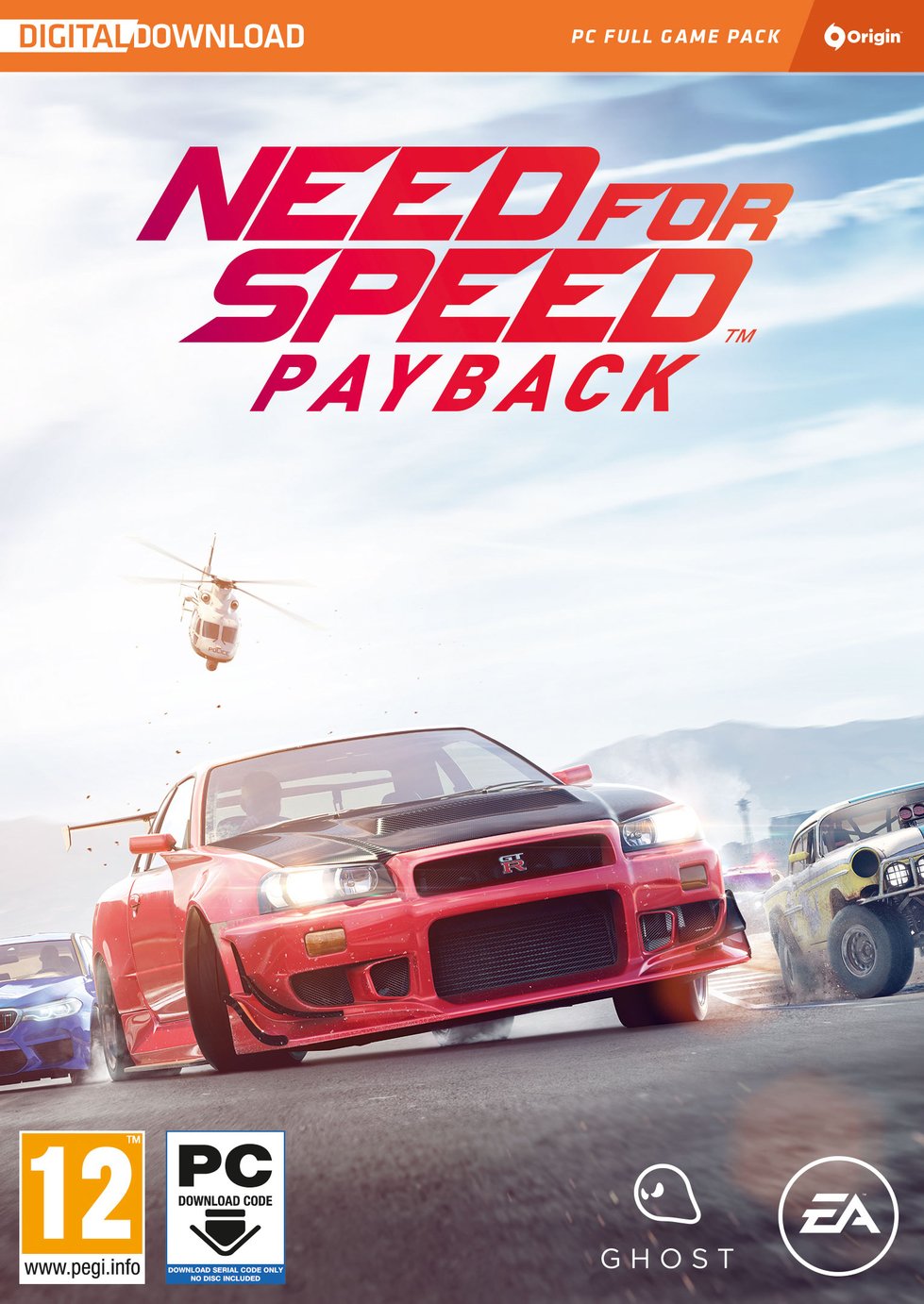 Need for Speed Payback PC Game Code in a Box