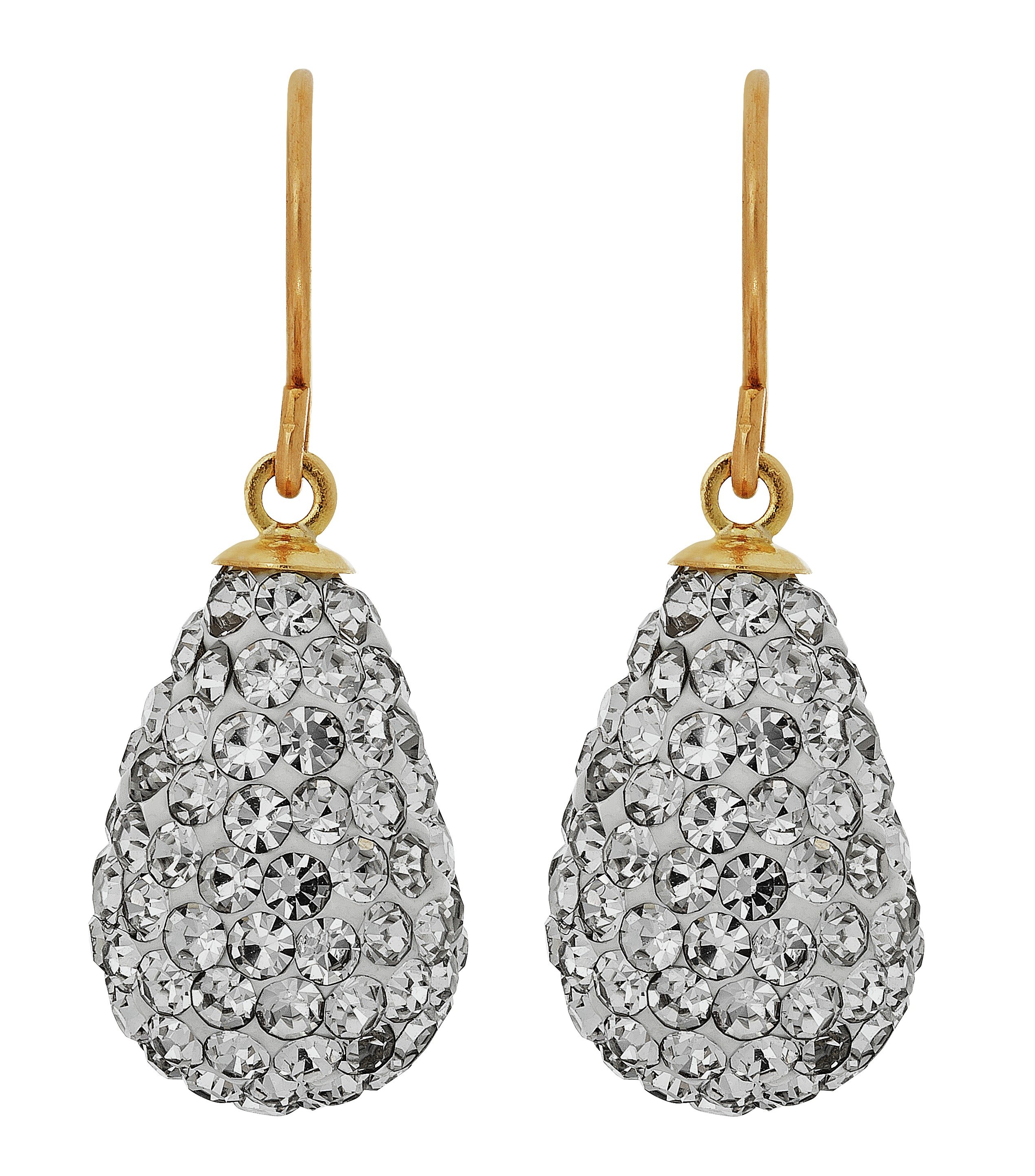 Revere 9ct Yellow Gold Crystal Drop Earrings Review