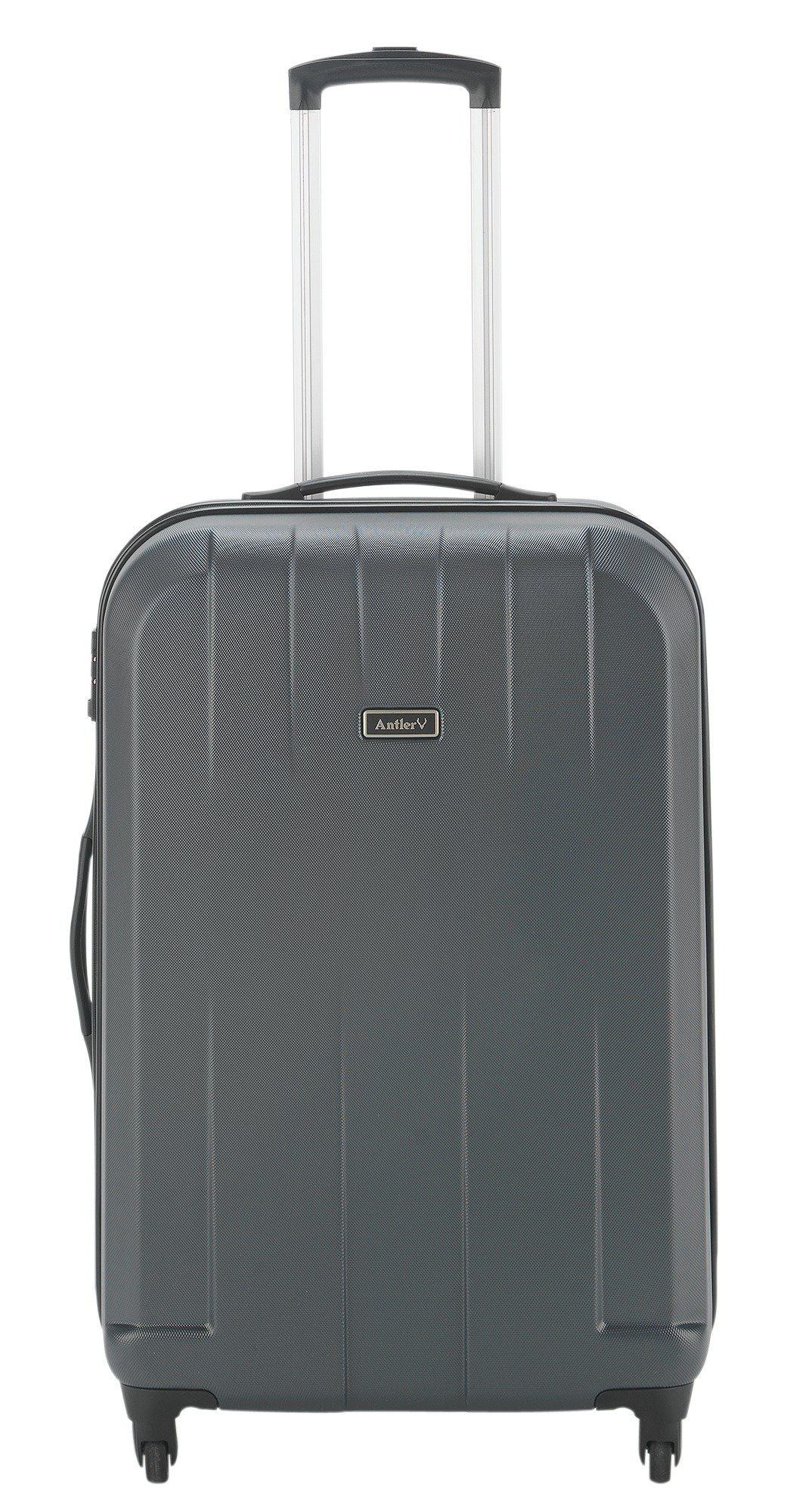 Antler Quadrant Medium 4 Wheel Hard Suitcase - Black/Silver