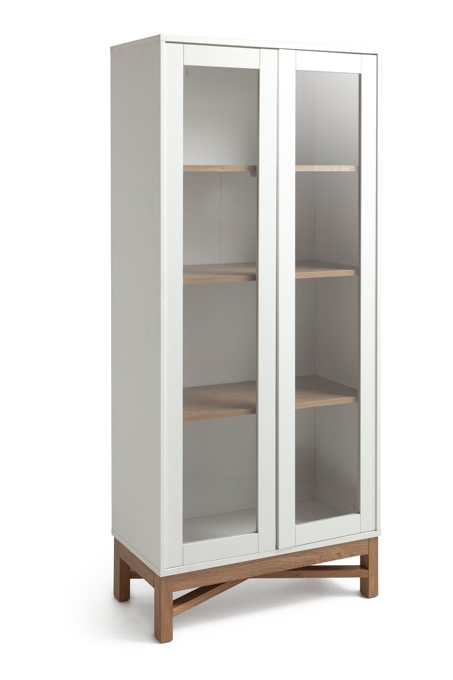 Habitat Zander Display Unit - White & Oak Effect