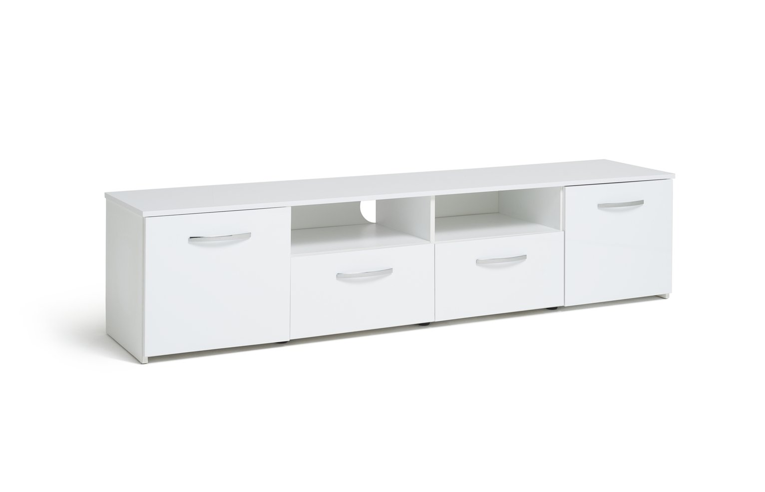 Habitat Hayward 2 Door TV Unit - White Gloss