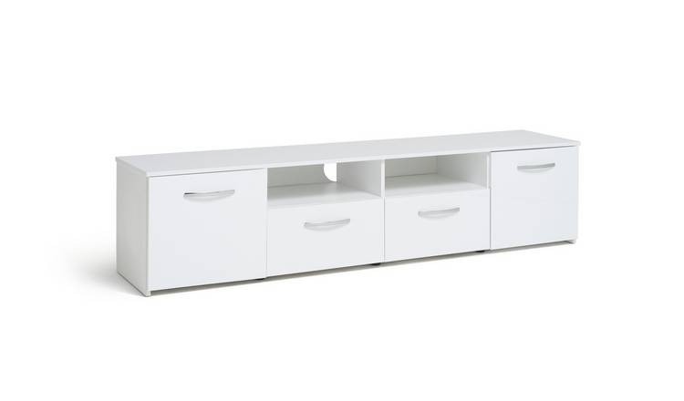 Argos tv shop stand white