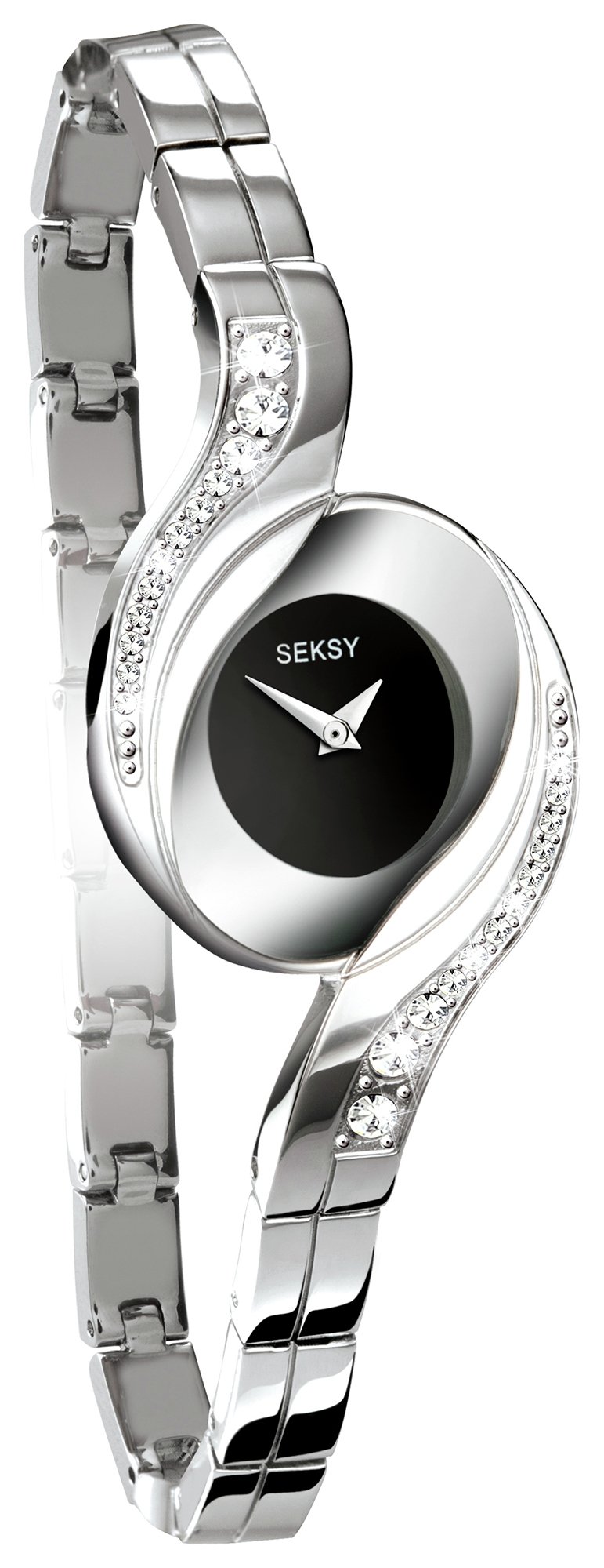 Seksy Ladies' 4882 Black Dial Bracelet Watch