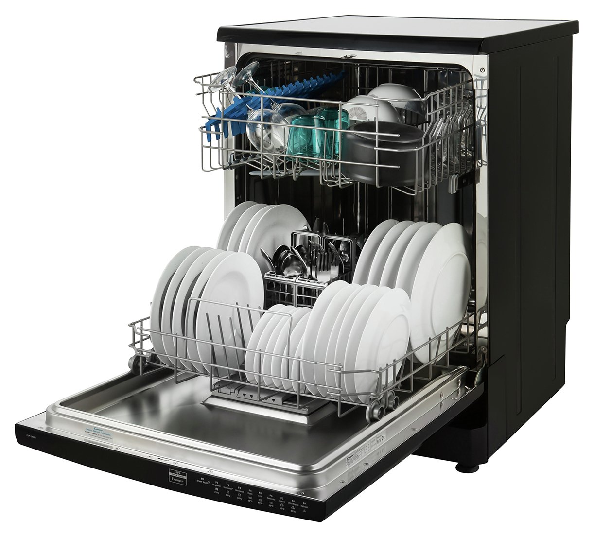 Candy CDP1DS39B Full Size Dishwasher - Black.