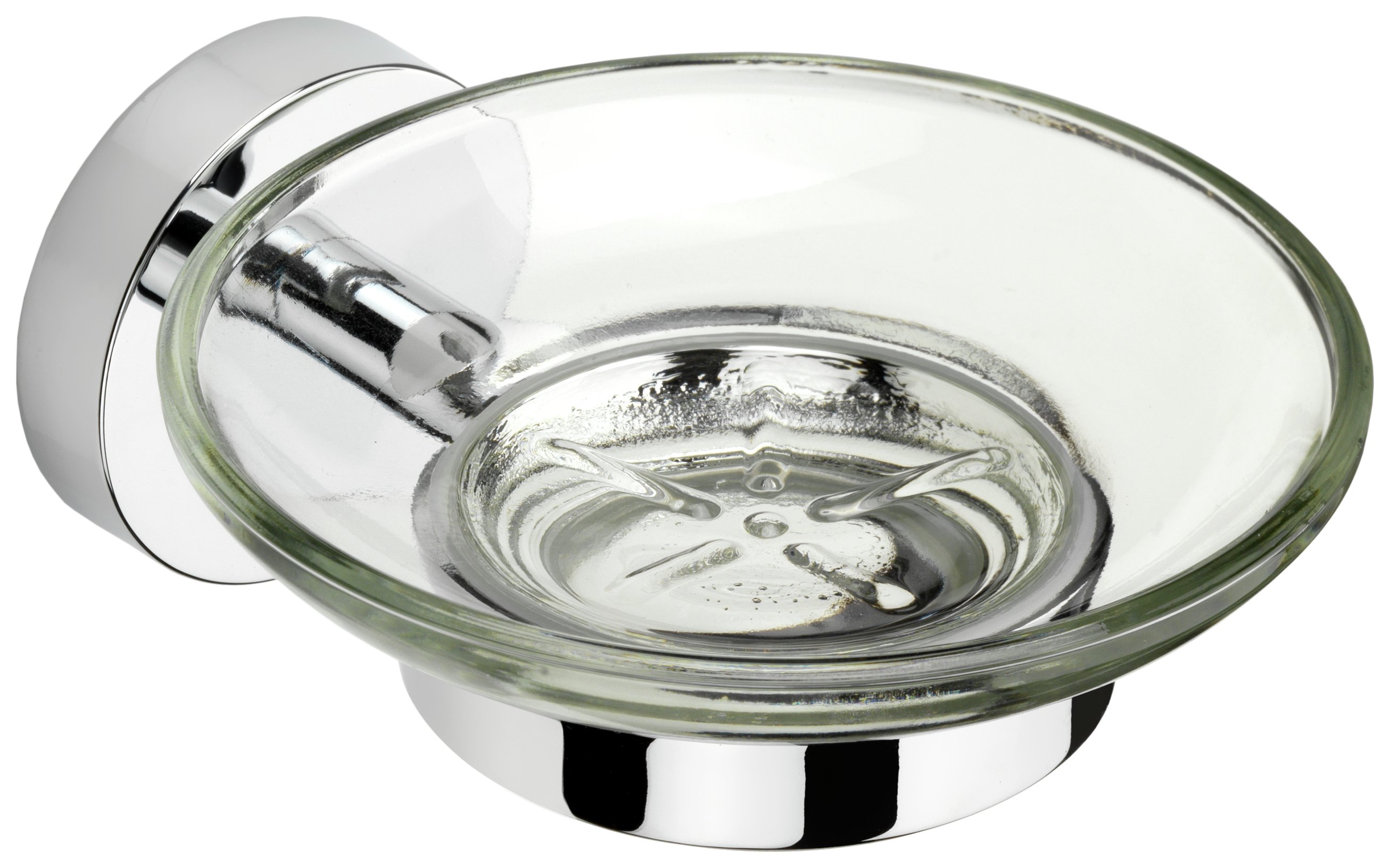 Croydex Epsom Chrome Plated Flexi Fit Soap Dish & Holder