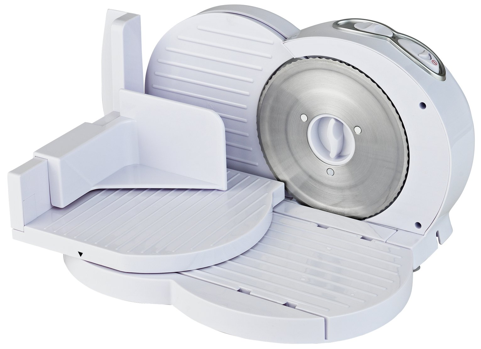 Cookworks Food Slicer Safety Thumb Guard Ensures Safe Slicing And White