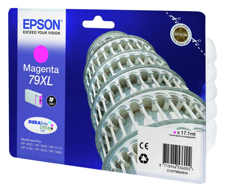 Epson Tower of Pisa 79XL 17.1 ml Magenta Ink Cartridge