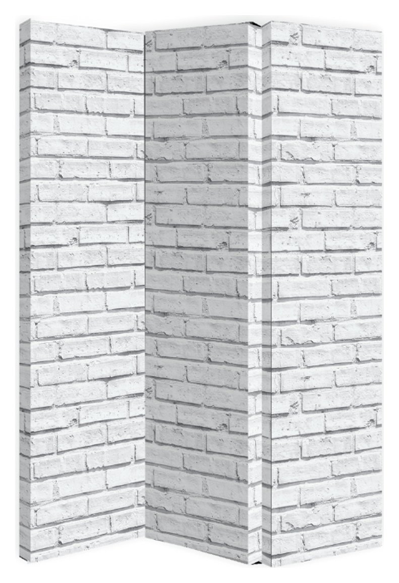 Arthouse White Brick Room Divider Screen