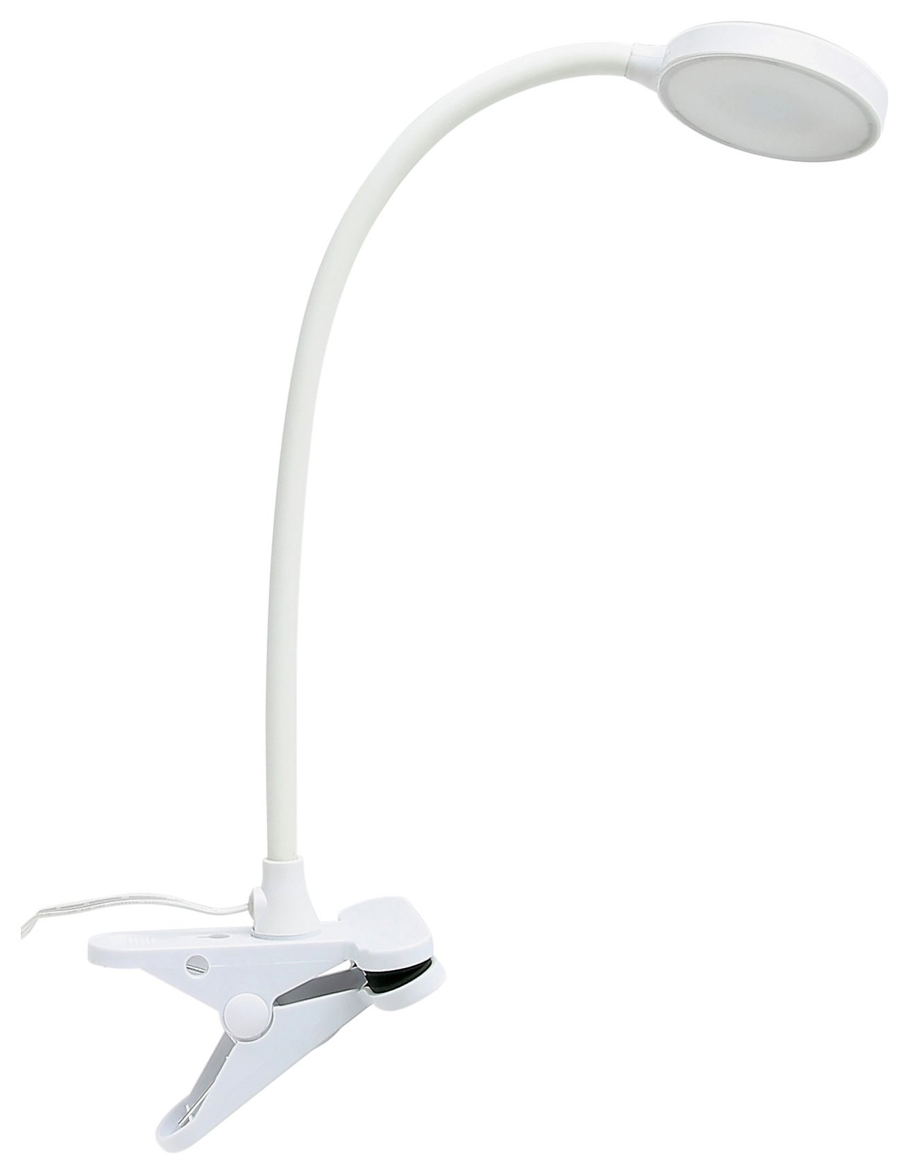 Habitat Dotty LED Clamp Lamp - White