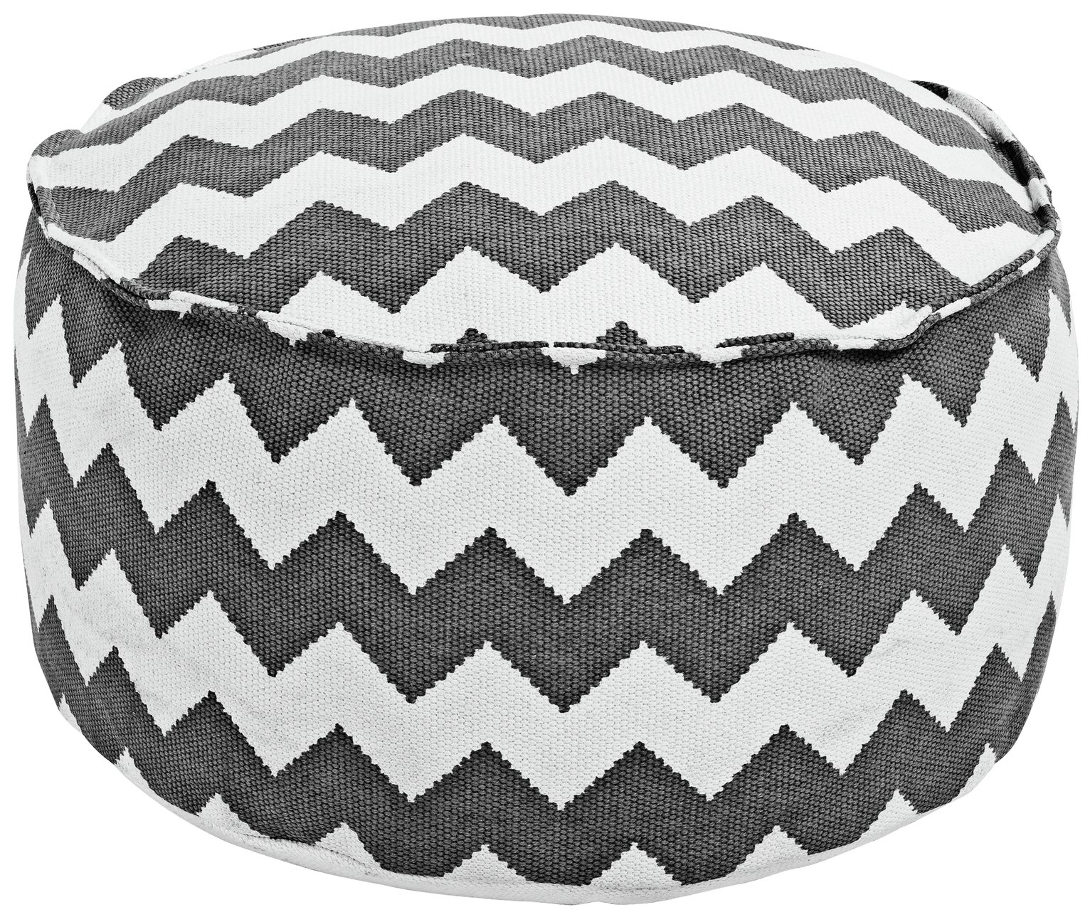 Argos Home Zig Zag Fabric Footstool - Charcoal