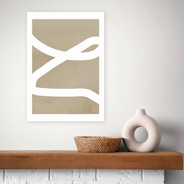 East End Prints Lines Art Print - A2 0