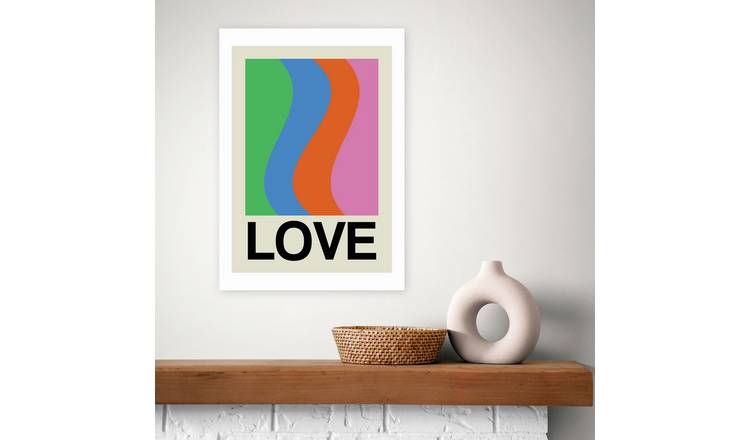 East End Prints Love Wave Gala Art Print - A3