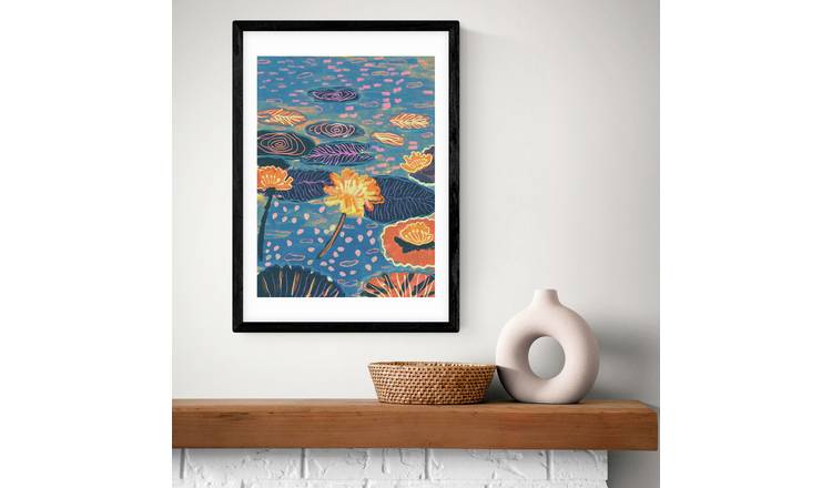East End Prints Magic Pond Black Frame Art Print - A2