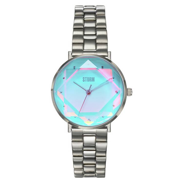 STORM Elexi Stainless Steel Aqua Dial Watch 0