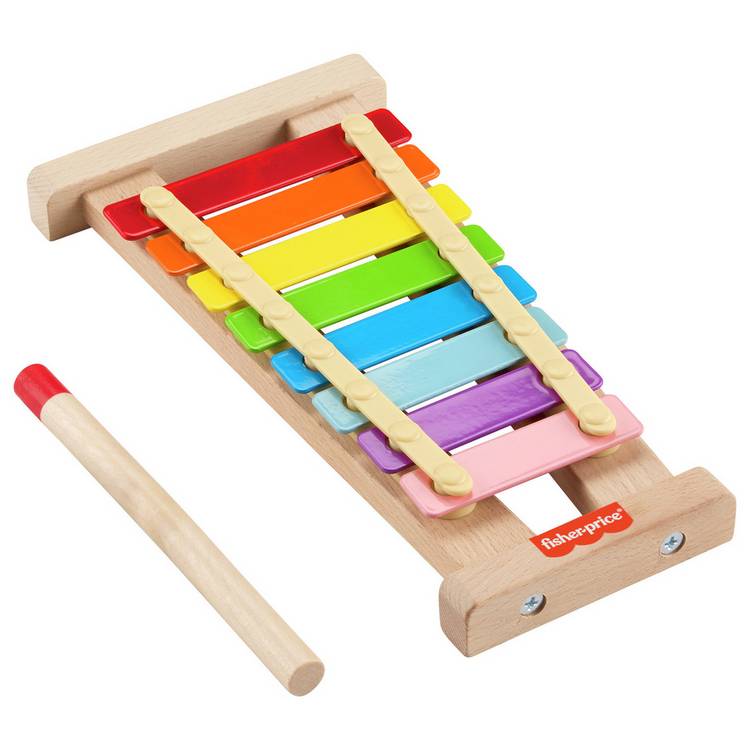 Fisher-Price Wooden Xylophone Musical Toy 0