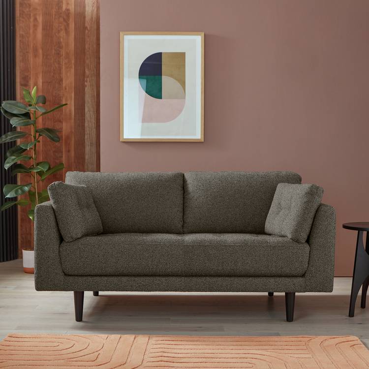 Habitat Kleo Fabric 2 Seater Sofa - Charcoal 0