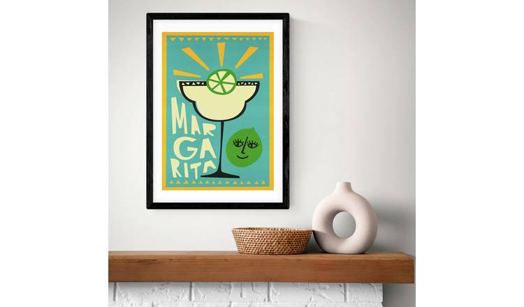 East End Prints Margarita Black Frame Art Print - A3
