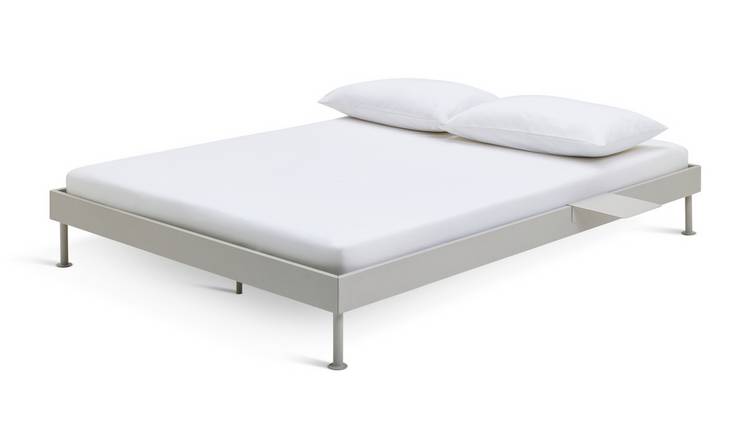 Habitat Maddox Double Metal Bed with Bedside - Off White