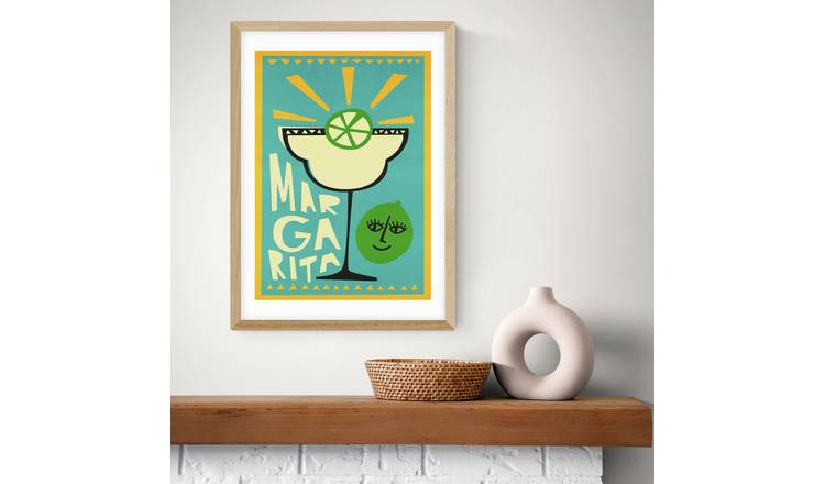 East End Prints Margarita Oak Frame Art Print - A3