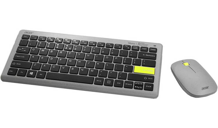 Acer Vero Wireless Mouse and Keyboard - Grey