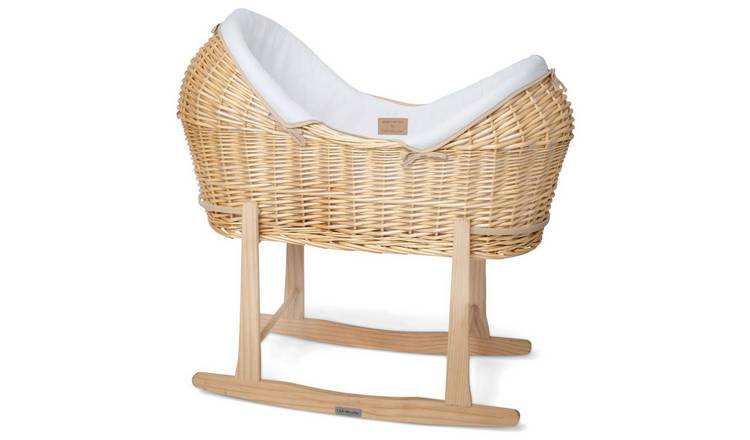 Buy Clair de Lune Organic Noah Pod Moses White Cribs and moses baskets Argos