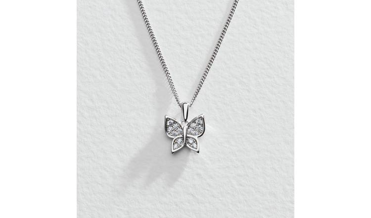 Silver locket necklace on sale argos