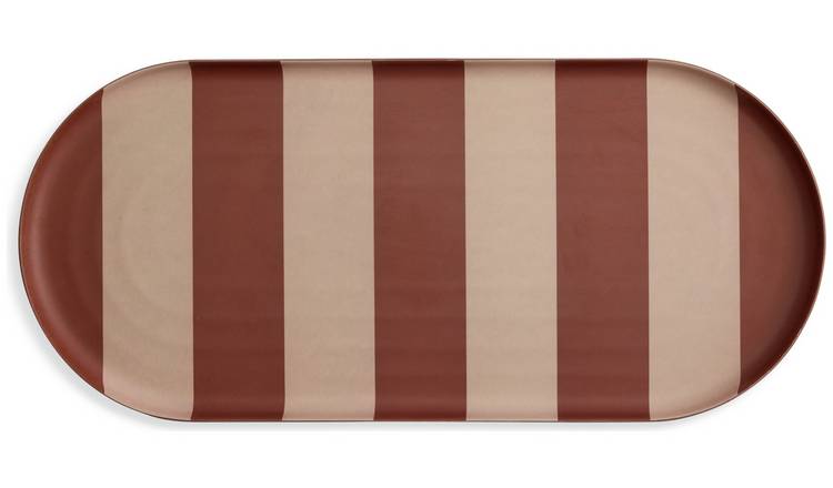 Habitat Luxe Striped Serving Tray