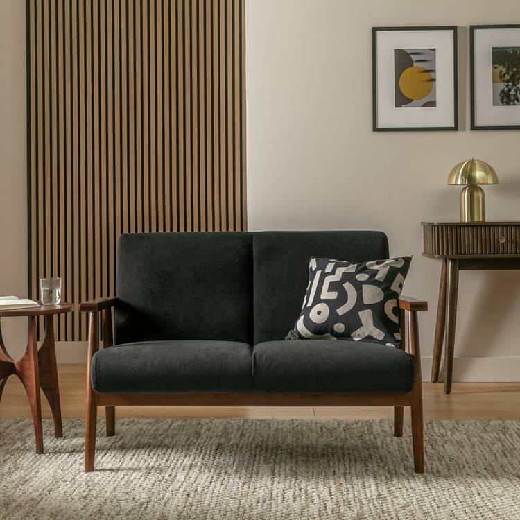 Argos Home Watson Fabric 2 Seater Sofa - Grey 0