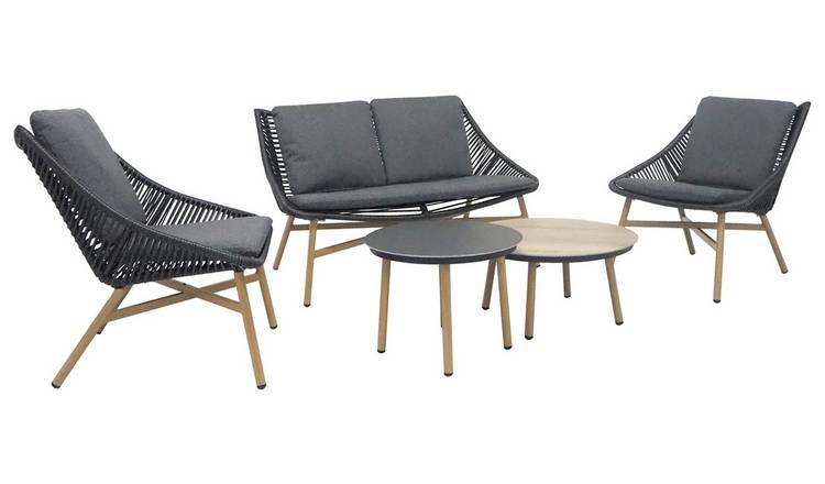 Norfolk Leisure Keswick 4 Seater Garden Sofa Set - Grey