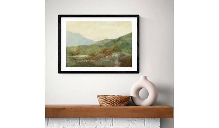 East End Prints Moor Path Black Frame Art Print - A2