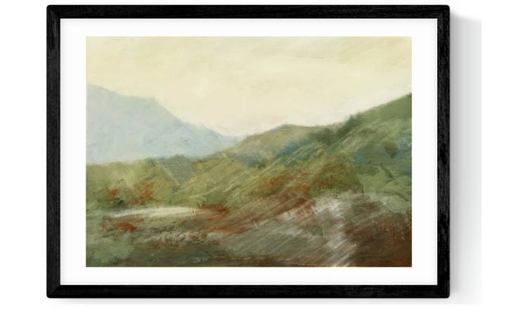 East End Prints Moor Path Black Frame Art Print - A3