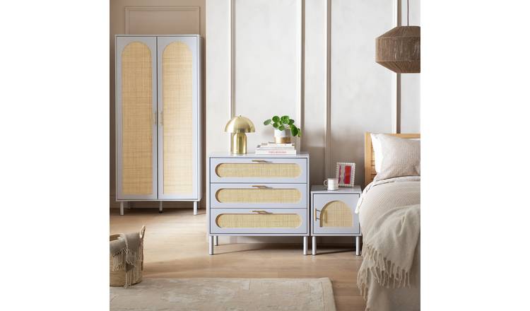Habitat Monica 3 Piece 2 Door Wardrobe Set - Grey