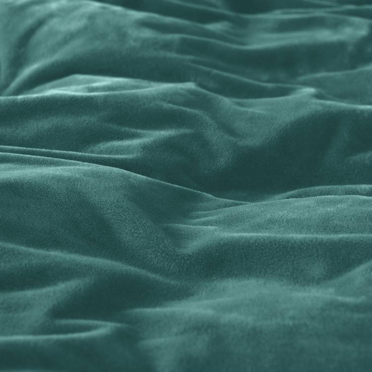 Argos Home Slinky Fleece Teal Bedding Set - Double 0